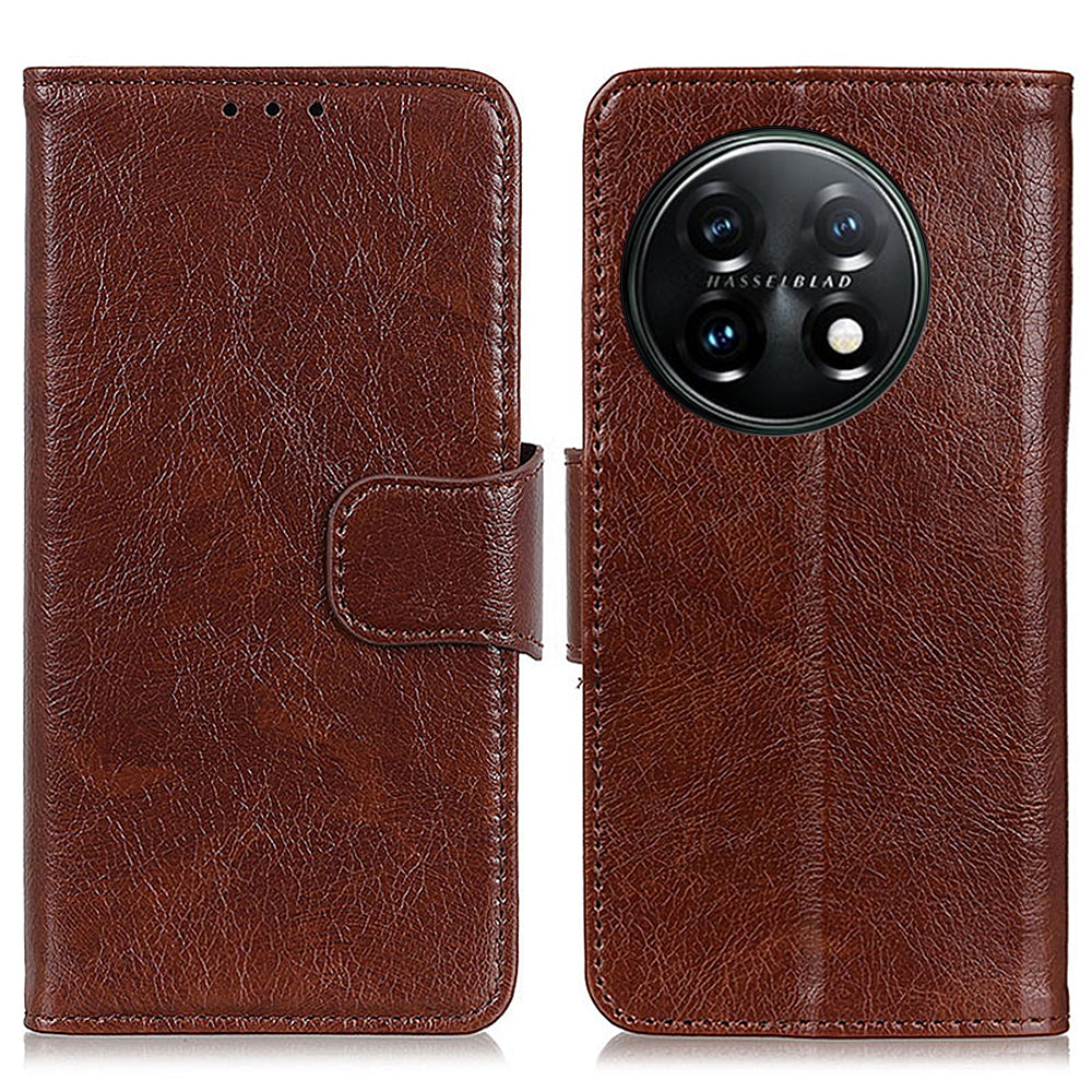 For OnePlus 11 5G Nappa Texture Split Leather Flip Case Stand Wallet Magnetic Clasp Phone Cover For OnePlus 11 5G Nappa Texture Split Leather Flip Case Stand Wallet Magnetic Clasp Phone Cover
